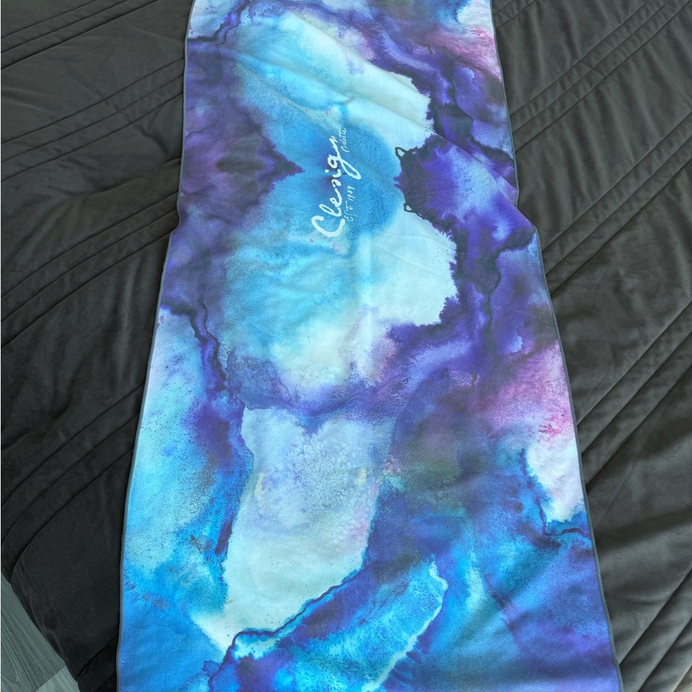 Elegant Blue and Purple Scarf by Robert Clergerie